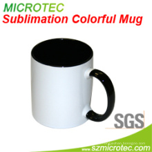 Taza de cerámica de la sublimación 11oz de la taza del color de dos tonos